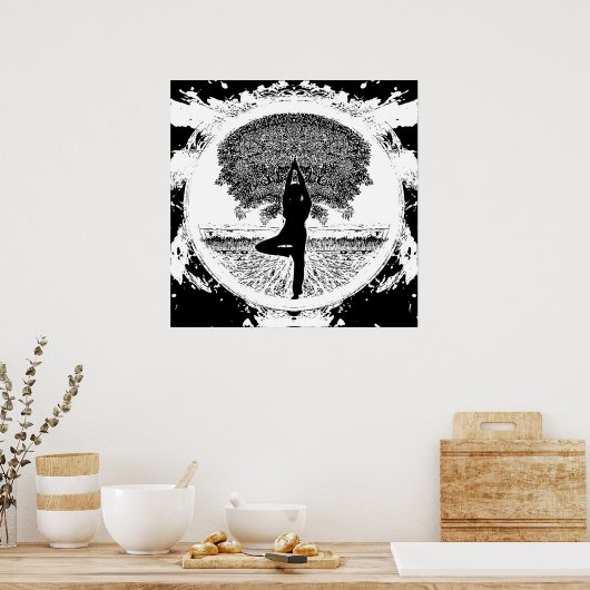 Yoga Tree Poster (Küche)