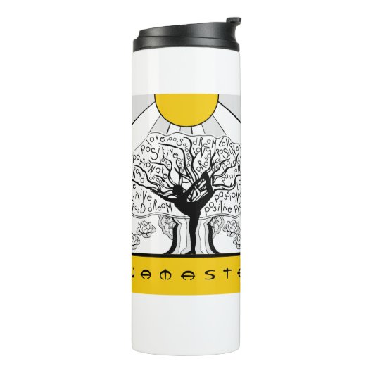 Yoga Tree Wasserflasche Thermosbecher (Nach links gedreht)