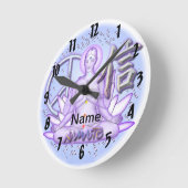 Yoga Trust Runde Wanduhr (Winkel)