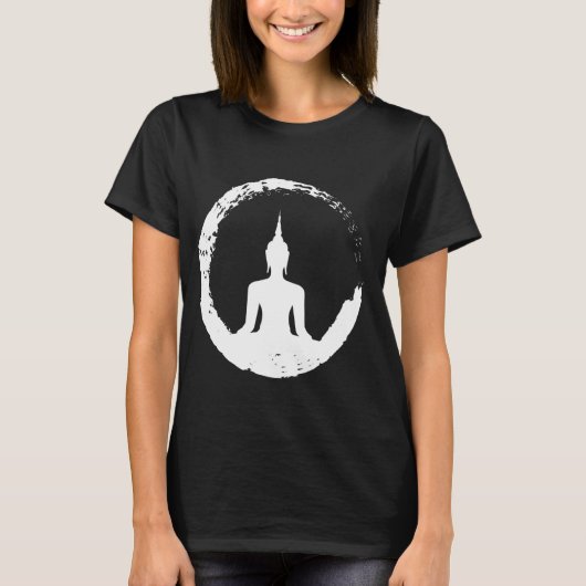 Yoga Tshirt MEDITATION BUDDHA Geschenk Yoga Lehrer (Vorderseite)