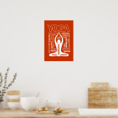 Yoga Typografie Poster (Küche)