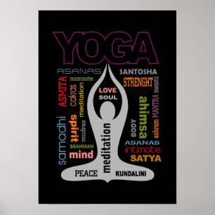 Yoga Typografie Poster