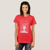 Yoga Typografie T-Shirt (Vorne ganz)