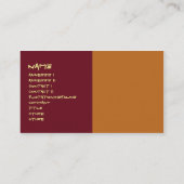 Yoga u. Meditation Visitenkarte (Rückseite)