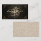 Yoga-u. Meditations-Vintager Damast gerahmtes OM Visitenkarte (Vorne/Hinten)