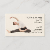 Yoga u. Pilates Lehrer/Gesundheit u. Fitness Visitenkarte (Vorderseite)
