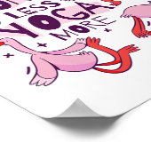 Yoga-Übung Flamingos  Poster (Ecke)