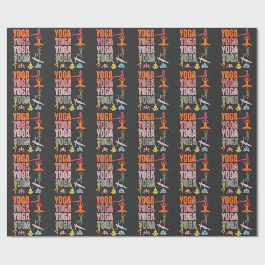 YOGA-Übung. Geschenkpapier (Flach)