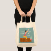 Yoga Übung Sweet Illustriert Bag Tragetasche (Vorderseite (Produkt))