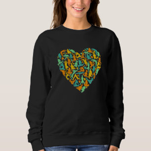Yoga-Übungen Herz Yogist Meditation Fitness-Traine Sweatshirt