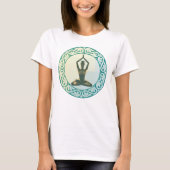 Yoga-Übungen Sitzen Pose Meditation T-Shirt (Vorderseite)