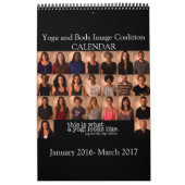 Yoga und Body Image Coalition 15-monatiger Kalende Kalender (Titelbild)