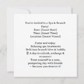 Yoga und Brunch Einladung (Rückseite)