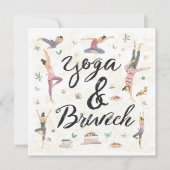 Yoga und Brunch Einladung (Vorderseite)