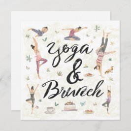 Yoga und Brunch Einladung