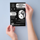 Yoga- und Gymnastiklehrerstudiengänge Flyer (Handgriff)