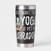 Yoga und Labrador Labrador Mama Thermobecher (Vorderseite)