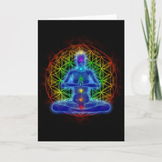 Yoga und Meditation - Blume des Lebens Karte