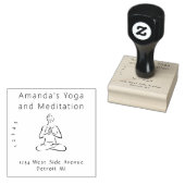 Yoga und Meditation Gummistempel (Stempel)