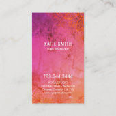 Yoga- und Meditationslehrer Visitenkarten Visitenkarte (Rückseite)