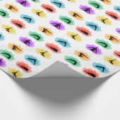 Yoga- und Meditationssymbole Geschenkpapier (Ecke)
