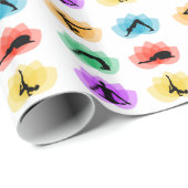 Yoga- und Meditationssymbole Geschenkpapier (Rolleneckpunkt)