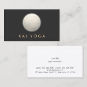 Yoga und Medizin Lehrer Silver Zen Circle Visitenkarte (Vorne/Hinten)