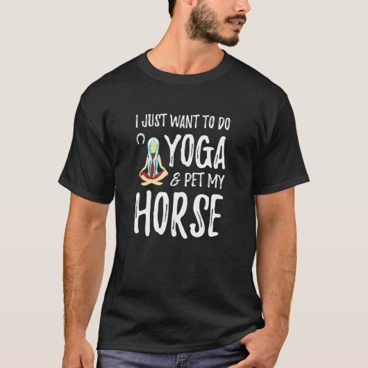Yoga und Pferdehunde für Mama T-Shirt (Vorderseite)