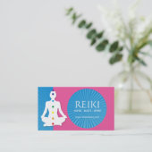 Yoga und Reiki Visitenkarten Visitenkarte (Stehend Vorderseite)