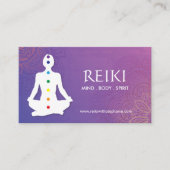 Yoga und Reiki Visitenkarten Visitenkarte (Vorderseite)