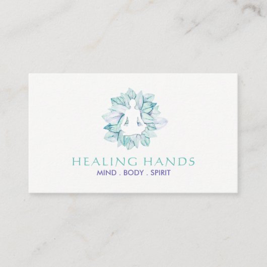 Yoga und Reiki Visitenkarten Visitenkarte (Vorderseite)