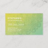 Yoga und Reiki Visitenkarten Visitenkarte (Rückseite)