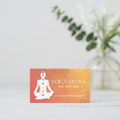Yoga- und Reiki-Visitenkarten Visitenkarte (Stehend Vorderseite)