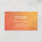 Yoga- und Reiki-Visitenkarten Visitenkarte (Rückseite)