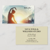 Yoga und Wellness Studio Zen Visitenkarte (Vorne/Hinten)