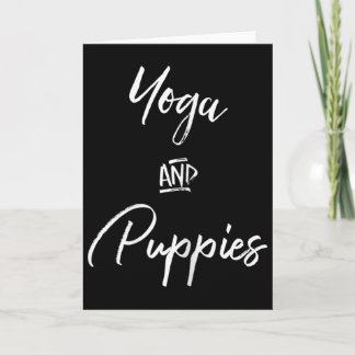 Yoga- und Welpen-Shirt, Namastay Zu Hause Mit Mein Karte