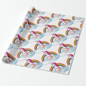Yoga Unicorn Geschenkpapier (Ungerollt)
