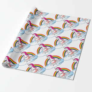 Yoga Unicorn Geschenkpapier