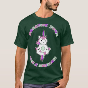 Yoga Unicorn Yogi Yogini Buddha Meditation T-Shirt