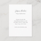 Yoga Universe Business Card Visitenkarte (Rückseite)