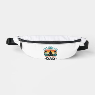 Yoga-Vater Vintage-Sonnenuntergang Lustiges Vater- Bauchtasche