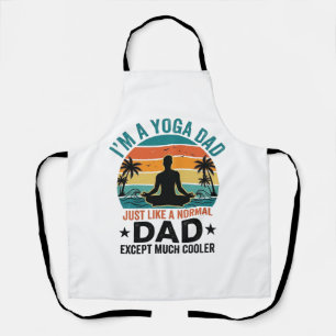 Yoga-Vater Vintage-Sonnenuntergang Lustiges Vater- Schürze