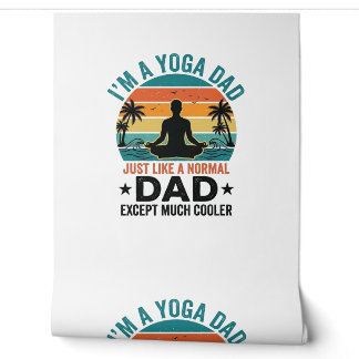Yoga-Vater Vintage-Sonnenuntergang Lustiges Vater- Tapete