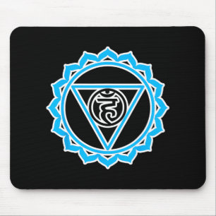 Yoga Veshuddha Kehlkopf-Chakra von Blue Chakra Mousepad