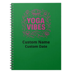 Yoga Vibes Lotus Vines Notizblock