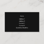 Yoga Visitenkarte (Rückseite)