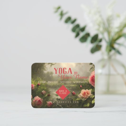 YOGA - Visitenkarte (Stehend Vorderseite)