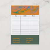 Yoga Visitenkarte (Rückseite)