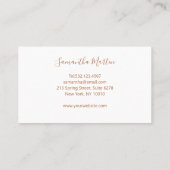 Yoga Visitenkarte (Rückseite)