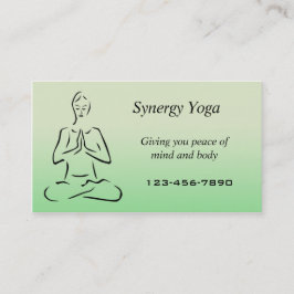 Yoga-Visitenkarte Visitenkarte